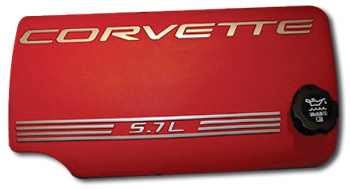 C5 Corvette Fuel Rail Cover Stripe Set - Red